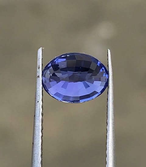 Violetish Blue Sapphire 2.6ct