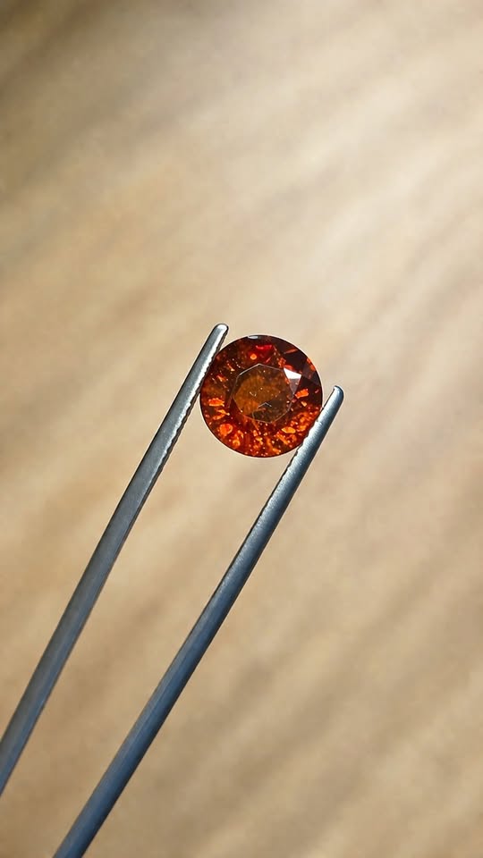 Brownish Orange Hessonite Garnet 4.04ct